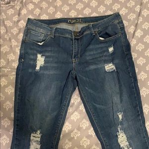 Blue Denim Jeans Size 16